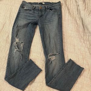 KanCan Brand Ripped Knee blue Skinny Jeans